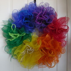 LGBT Rainbow Wreath