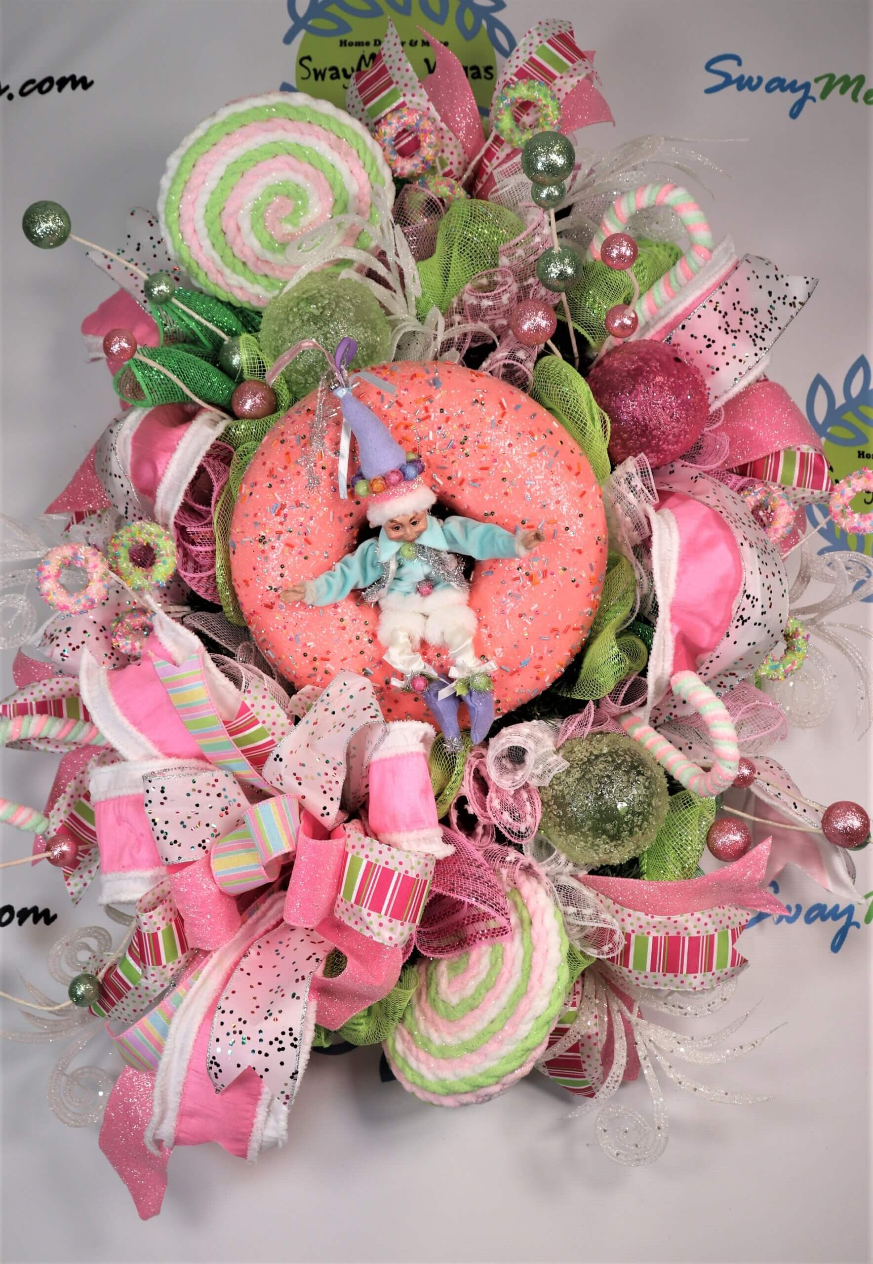 Christmas Wreath Candy Donut Elf | SwayM.E. Vegas