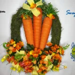 Oval Big Carrots and Floral Easter Wreath 1 IMG 4802
