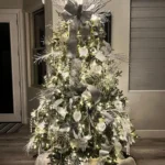 Christmas Tree White Silver Tree
