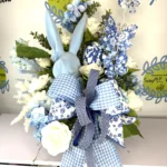 Easter Centerpiece Blue Bunny