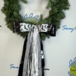 Black & White Halloween Bat Bow 6 Black White Halloween Bat Bow (2)