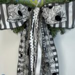 Black & White Halloween Spider Bow 6 Black White Halloween Spider Bow (5)