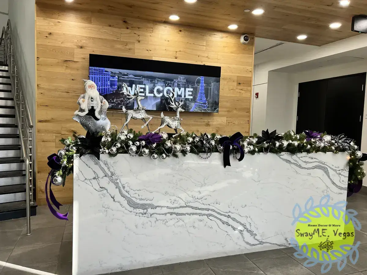 business lobby christmas decor 1
