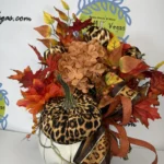 Luxury Leopard Pumpkin Centerpiece (1)