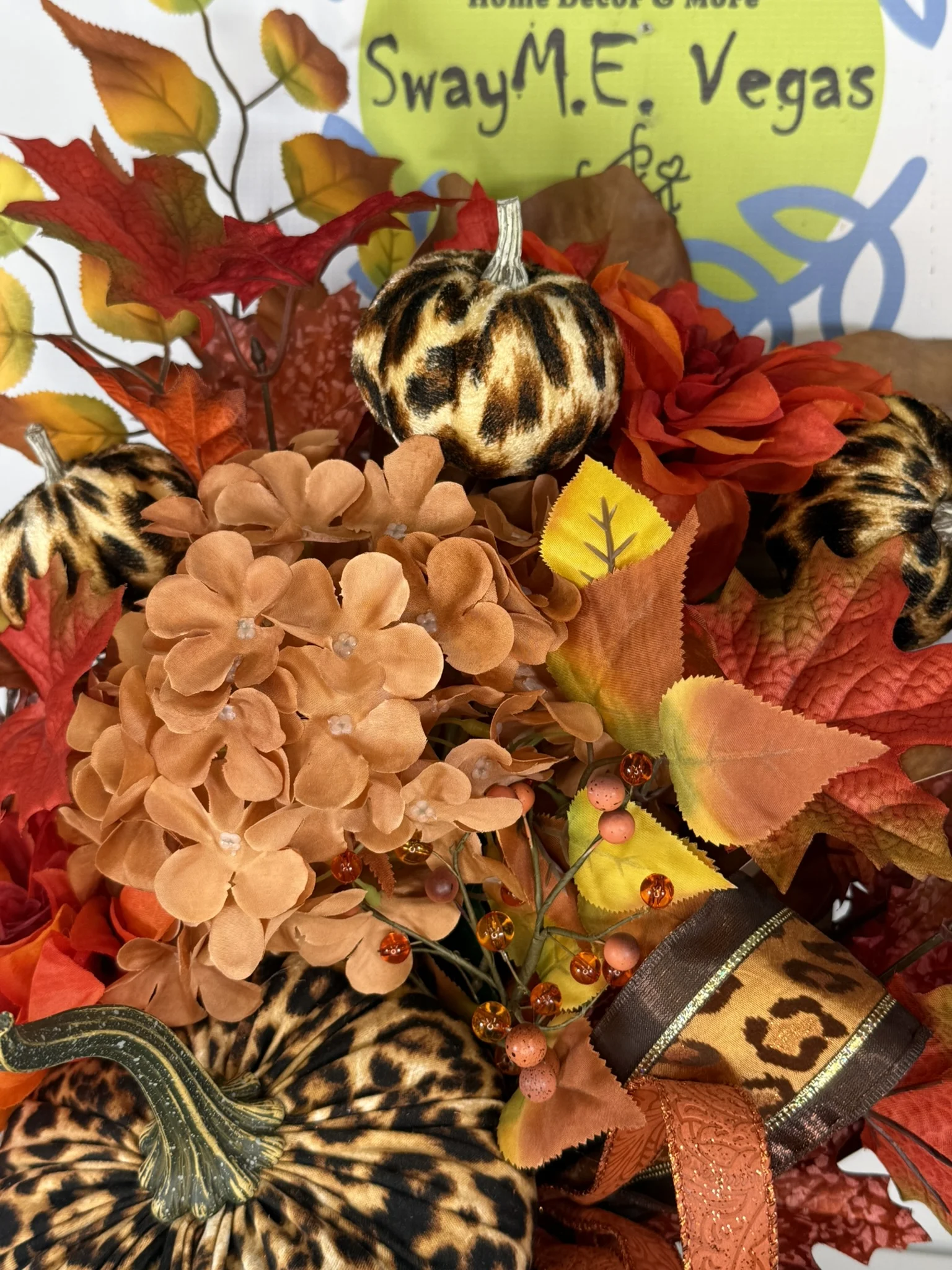 Luxury Leopard Pumpkin Centerpiece (5)