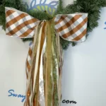 Rustic Check Fall Bow (3)