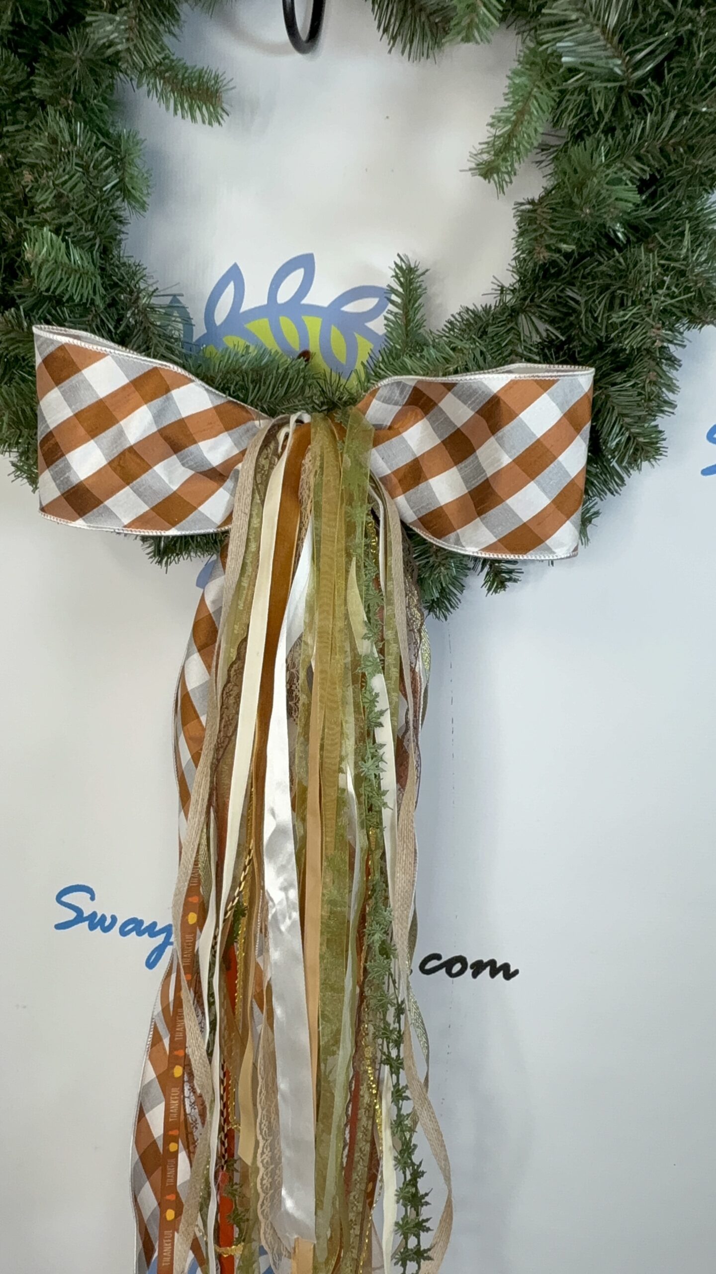 Rustic Check Fall Bow 1 Rustic Check Fall Bow (3)