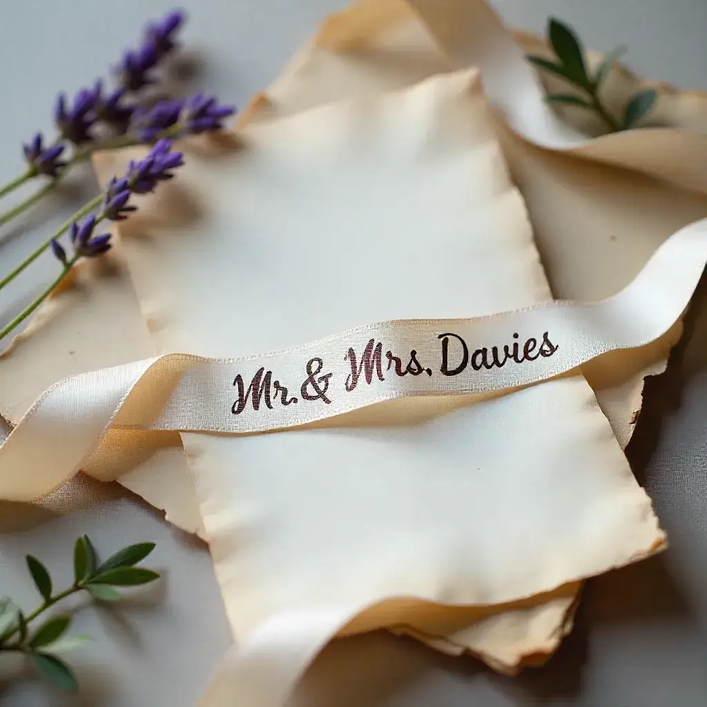 Ribbon Printing Service 2 wedding custom ribbon print
