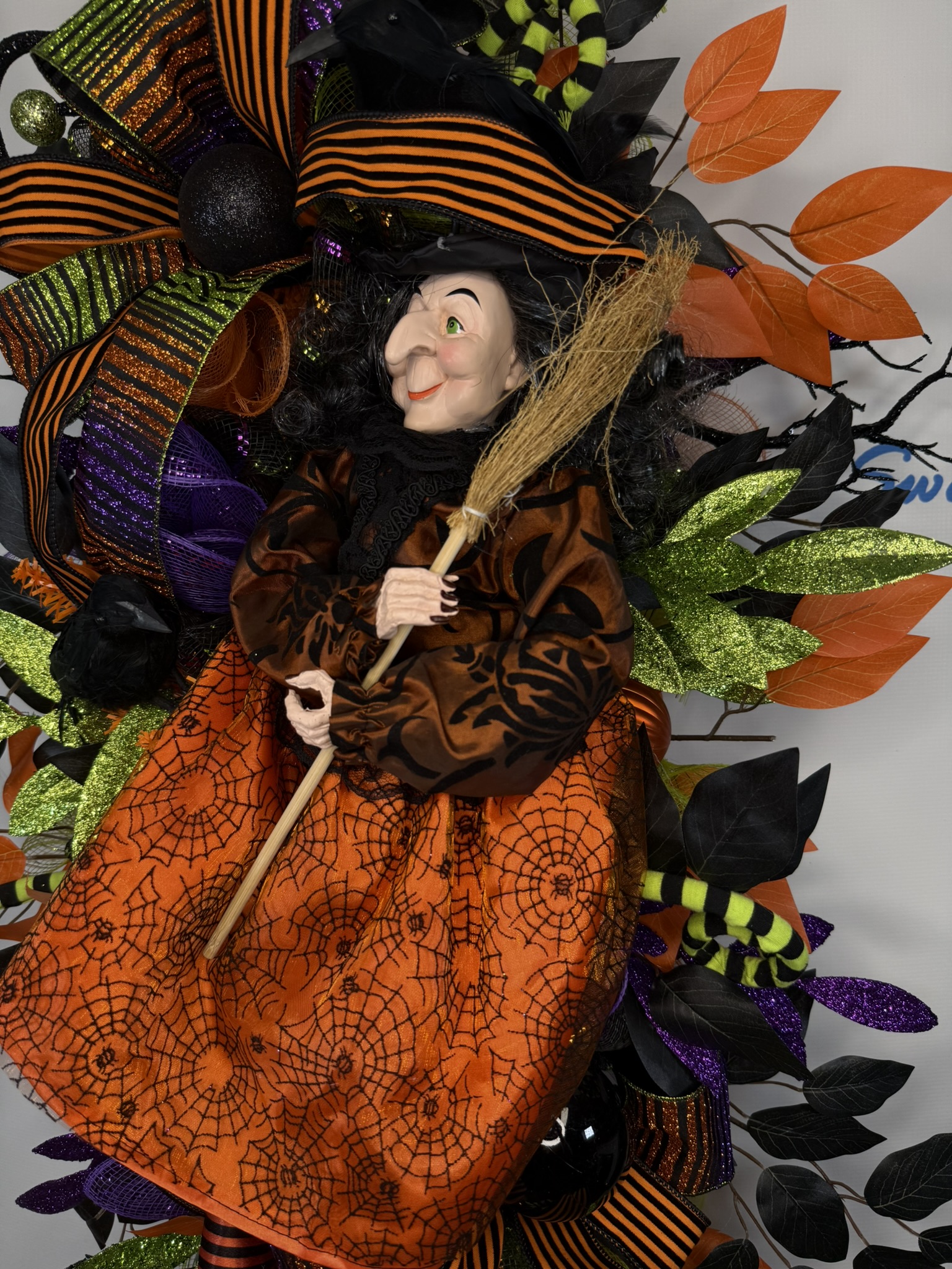 Witch Orange Halloween Swag 4 Witch Orange Halloween Swag (8)